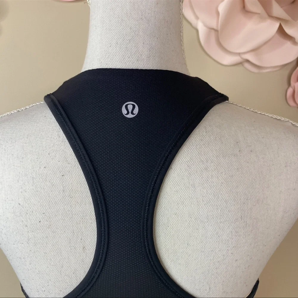 Lululemon racker‎ back tank pink and black